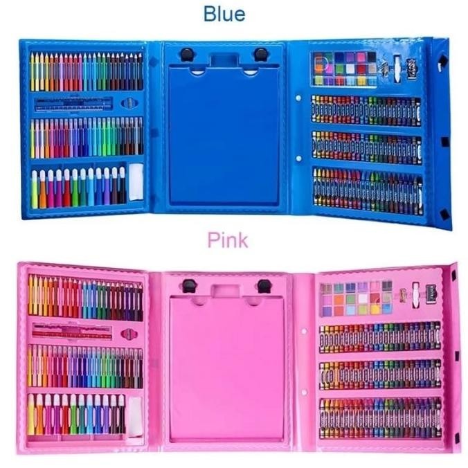 

Mainan Anak Set Spidol CRAYON 208pcs Untuk Melukis/Mewarna F83G