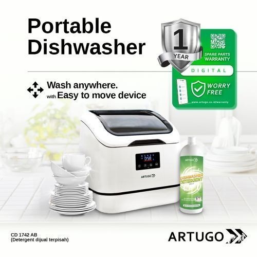 Artugo Dishwasher Cd 1742 Ab Dishwasher Portable Cd1742Ab Original Dan Terpercaya