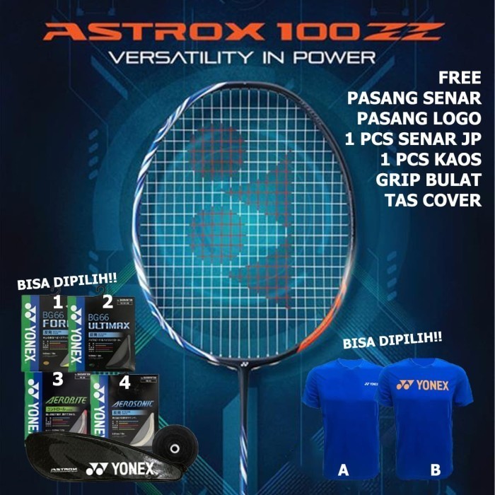 Raket Badminton Yonex Astrox 100 Zz Original