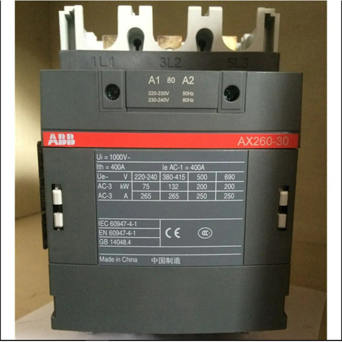 Abb Contactor 260Amper 1No 1Nc Ax260-30-11-80 220-230V 1Sfl547074R8011