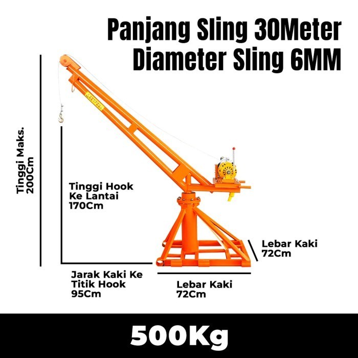 Derek Listrik / Mini Crane 500 Kg