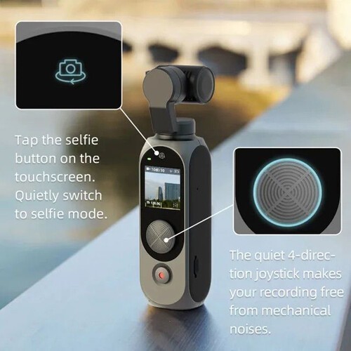 Fimi Palm 2 Pro 3 Axis Fpv Cmos Sensor Gimbal Pocket Camera Stabilizer