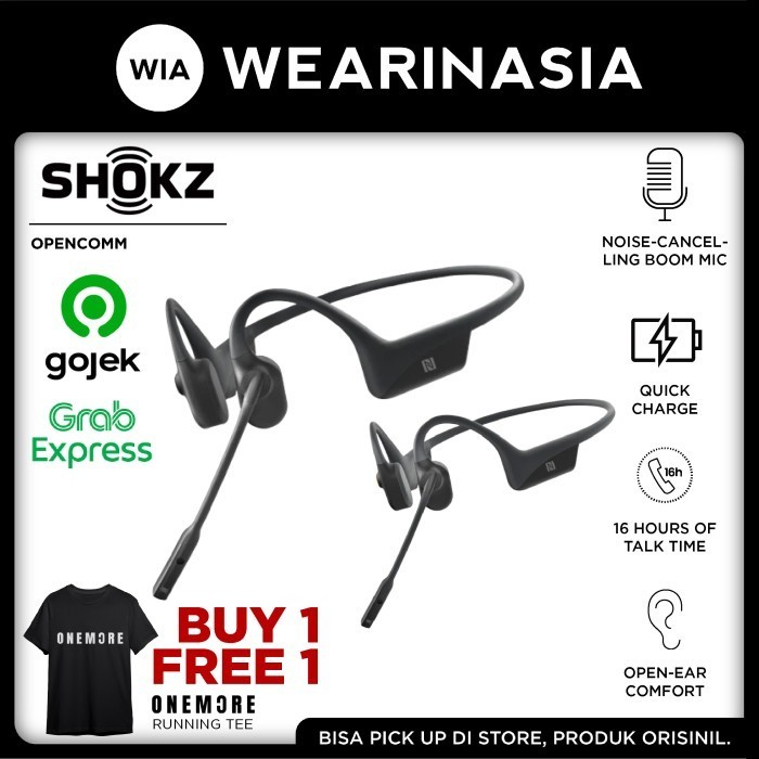 Shokz Opencomm Wireless Headphones Original Garansi Resmi Tam 2 Tahun