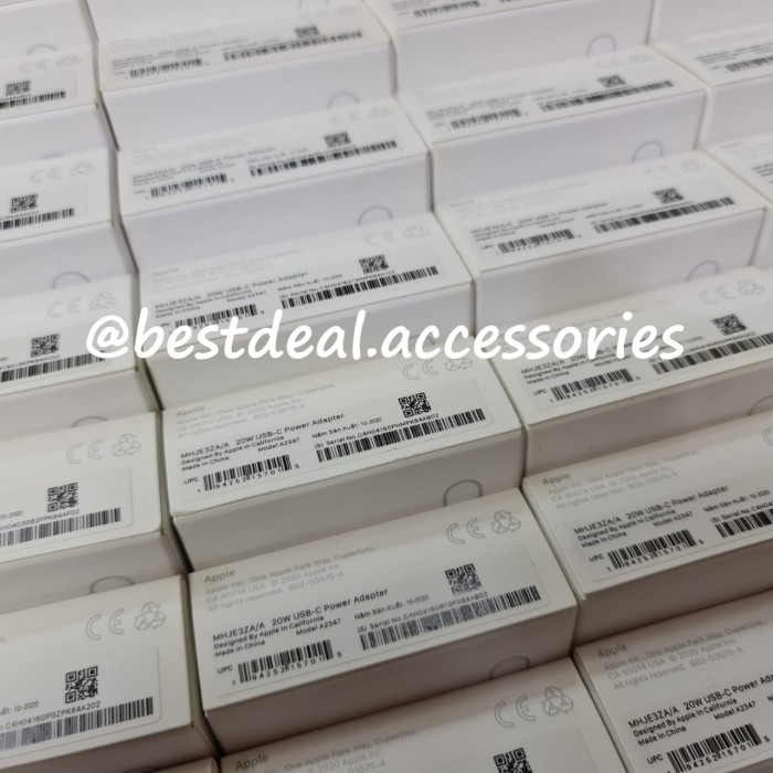 Apple Usb-C 20W Power Adapter For Iphone 12 Pro Max Series Original