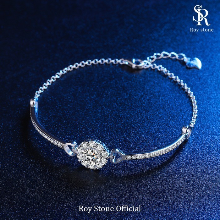 Roystone - Gelang Wanita Moissanite Sunflower Luxury Bracelet