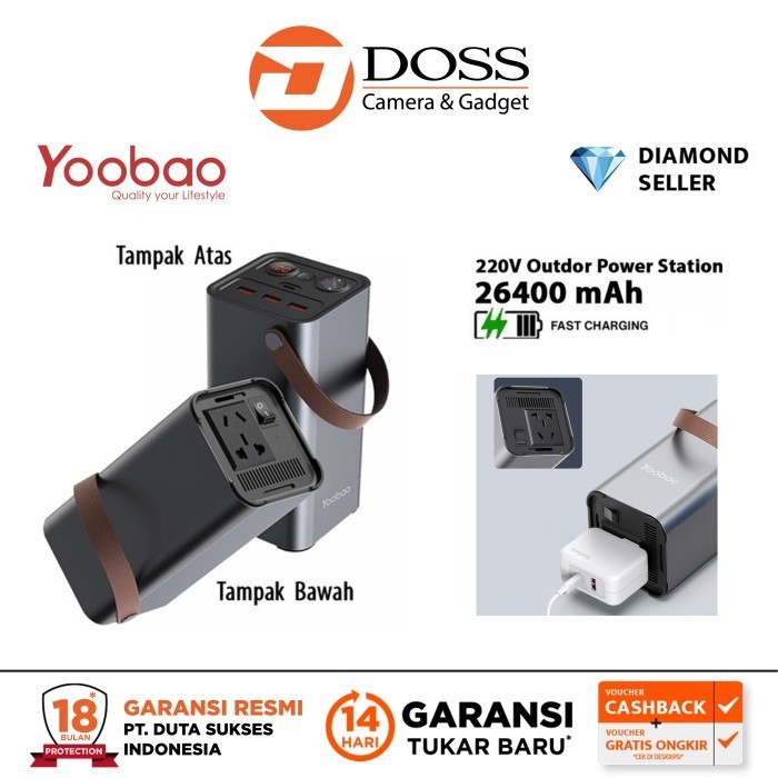 Powerbank 26400Mah Yoobao En1S Pd Quick Charging Power Station