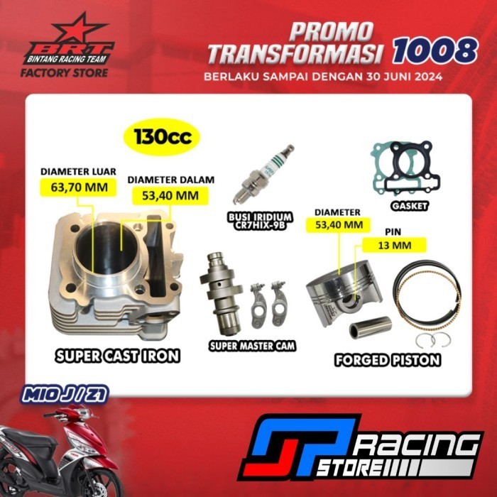 Paket Bore Up Yamaha Mio J / X Ride / Fino - 130Cc - Promo Brt 1009