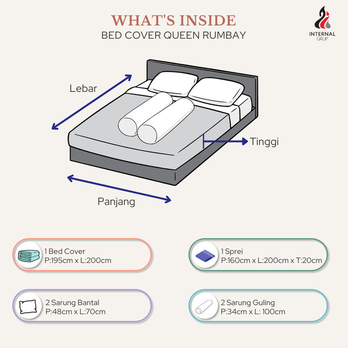 Lady Rose - Bed Cover Queen 160X200 Rumbay - Aldo