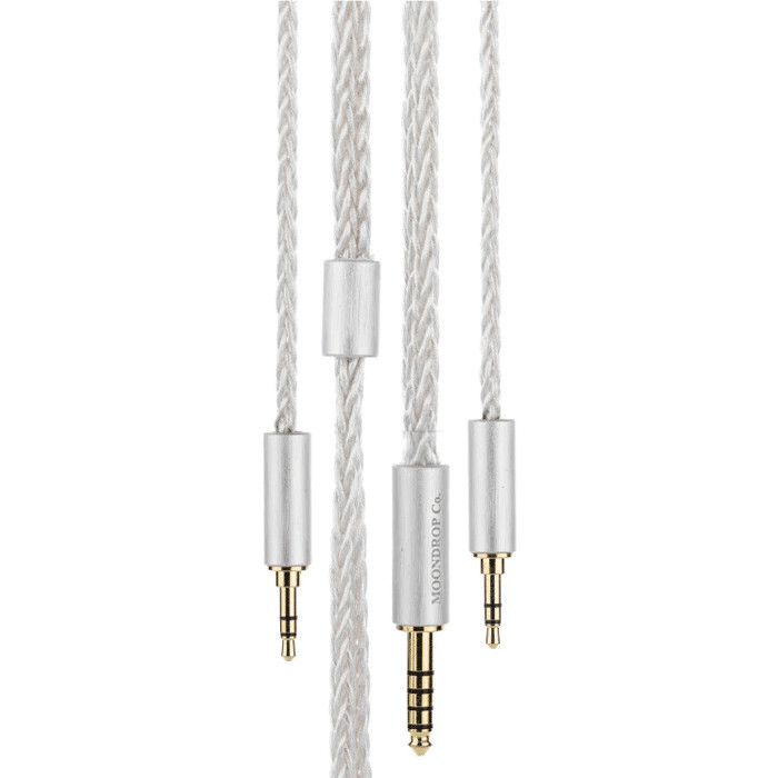 Moondrop Line V 6N Single Crystal Copper Dual 3.5Mm Upgrade Cable Termurah Terlaris Promo