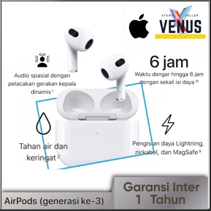Apple Airpods 3 - Airpod 3 Generation Mme73 Airpods Gen 3
