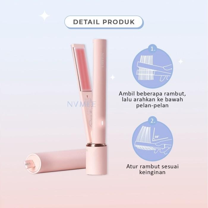 NVMEE - CATOKAN MINI PELURUS RAMBUT DAN PONI VIRGO HAIR STYLER