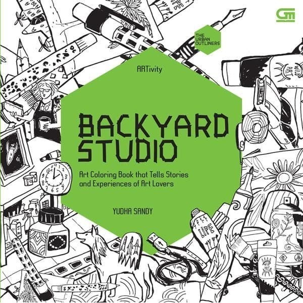 

Art Therapy Anti Stress Adult Coloring Book Backyard Studio Original