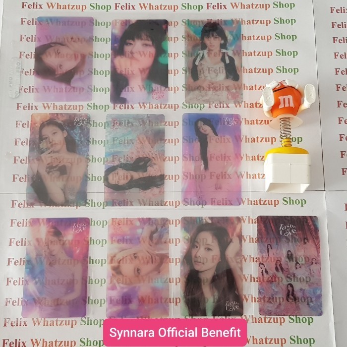 

Twice Taste Of Love Photocard Synnara Transparent Official