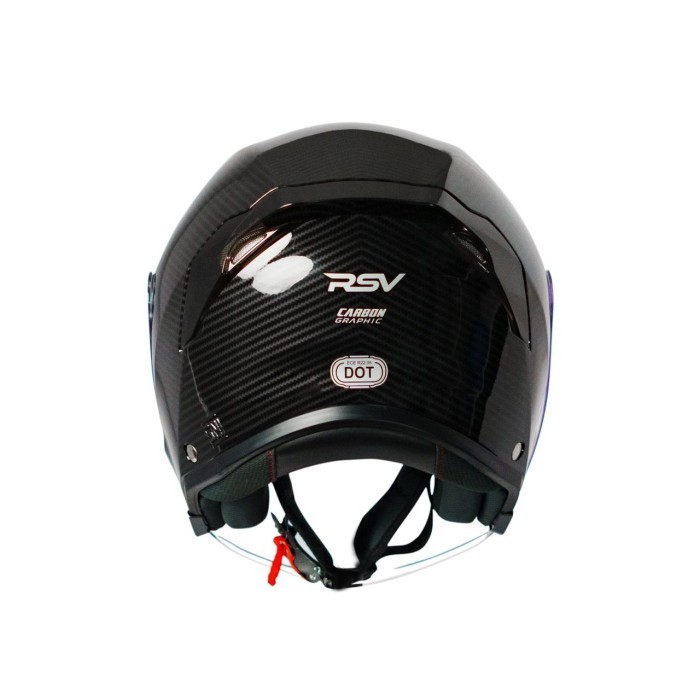 Rsv New Windtail Carbon Glossy Helm Half Face Original Rsv