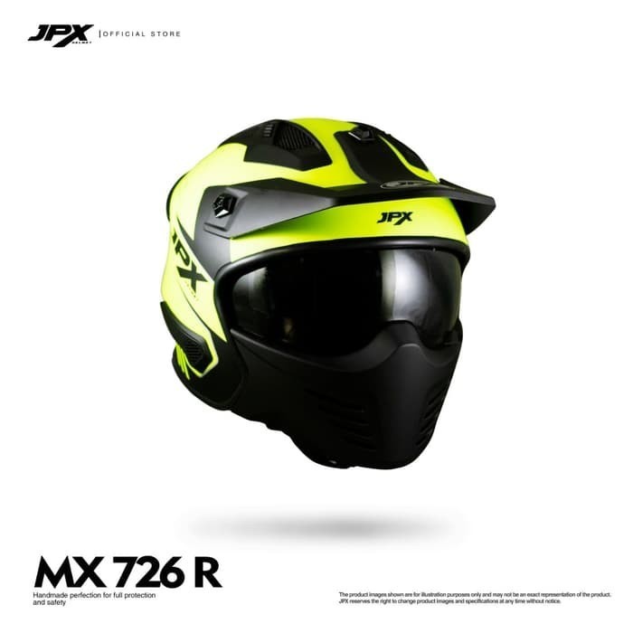 Helm Jpx Full Face Mx-726R Solid