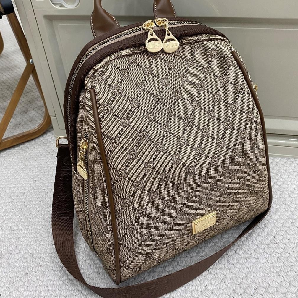 PREMIUM Tas Andin - Tas Ransel Wanita Backpack PU Leather Premium Terbaru Muat Buku Tulis Biasa Domp