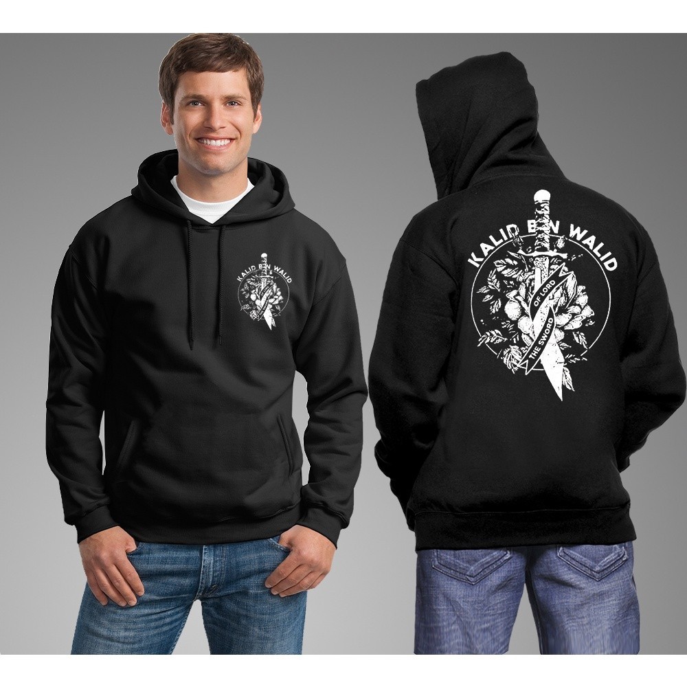 [BEST DEAL] HOODIE KHALID BIN WALID / SWEATER HOODIE PRIA / JAKET MUSLIM KHALID BIN WALID