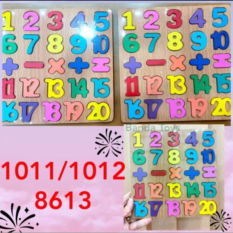 MAINAN HURUF ANGKA ABJAD KAYU