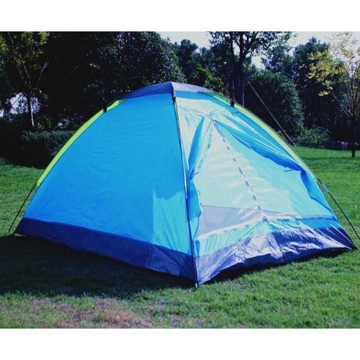 Tenda Double Layer Door Camping Tent / Tenda Camping Blue