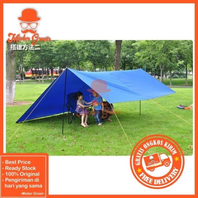 2Pcs Tiang Alumunium Flysheet Tenda Camping Awning Mobil Campervan