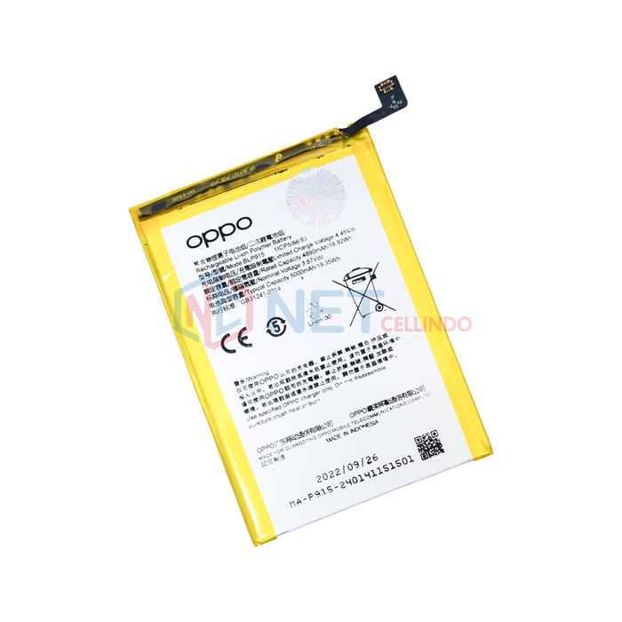 Baterai Oppo A57 5G / Batre Oppo A57 5G / Blp915 Ori 100%