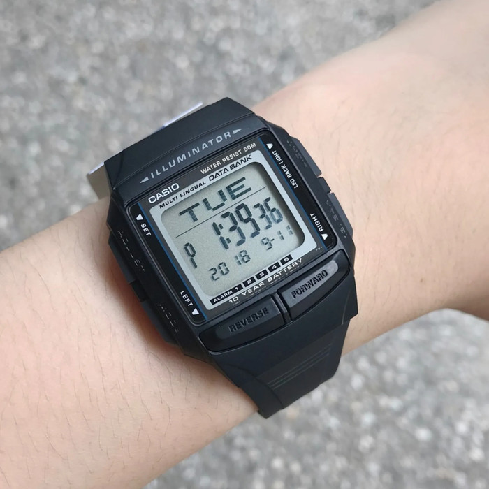 Casio Db-36-1Avdf - Jam Tangan Pria Digital Db36 Db-36-1A Data Bank