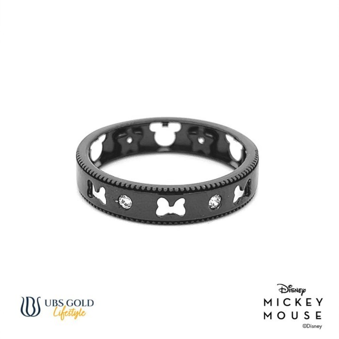 Ubs Cincin Emas Disney Mickey & Minnie Mouse - Ccy0111 - 17K Termurah Terlaris Promo