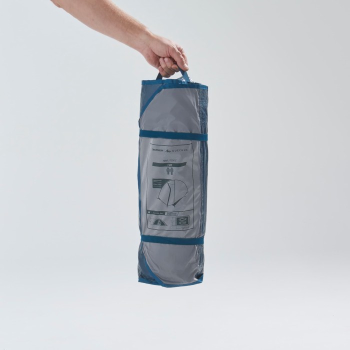 Decathlon Quechua Tenda Mh100 2 Orang Abu - Abu - 8513471 Termurah Terlaris Promo
