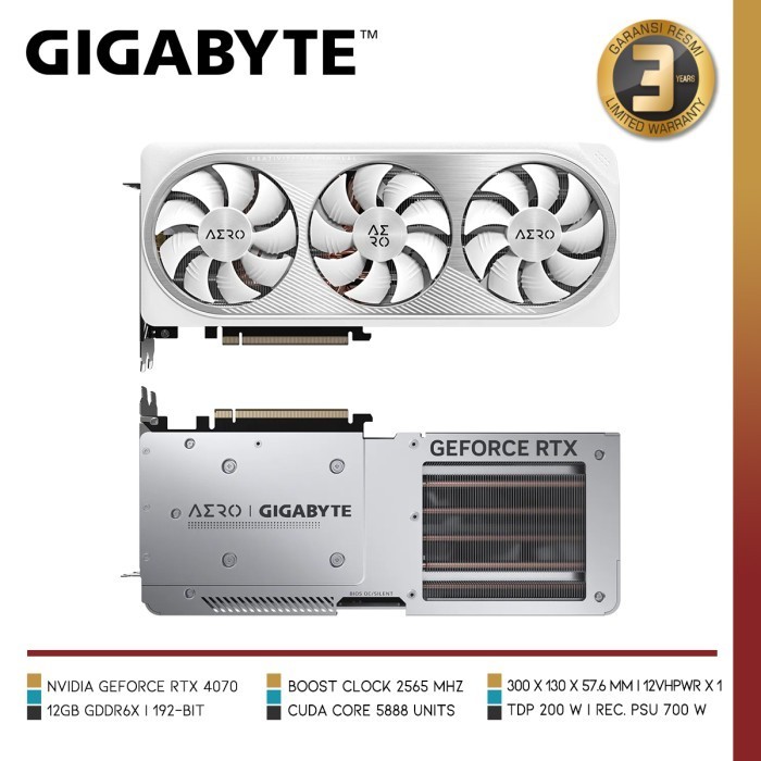 Gigabyte Geforce Rtx 4070 Aero Oc 12G