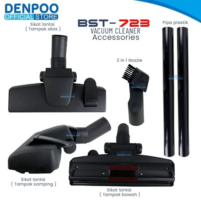 Denpoo Bst 723 Handheld Vacum Cleaner Penghisap Debu Sofa 14Kpa