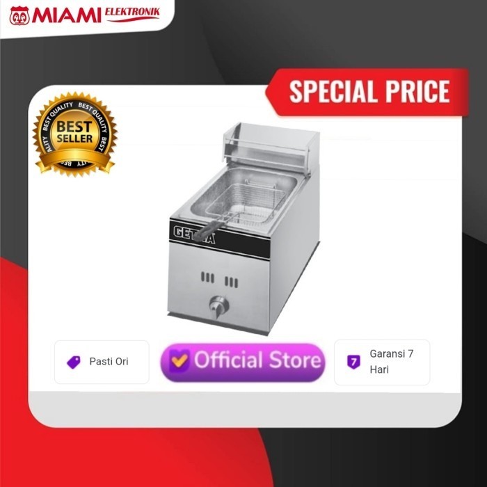 Getra Gas Deep Fryer Gf-101G / Penggorengan Getra Gf101G Getra Gf101 Termurah Terlaris Promo