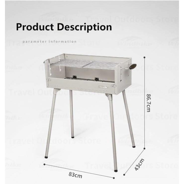 Bbq Grill Lipat Portable Camping Outdoor Naturehike Cnh22Cj038 Termurah Terlaris Promo