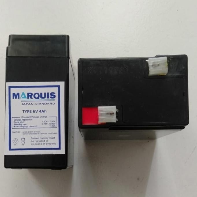 '+'+'+'+] Aki/ Accu Kering Type 6V 4AH Merk Marquis
