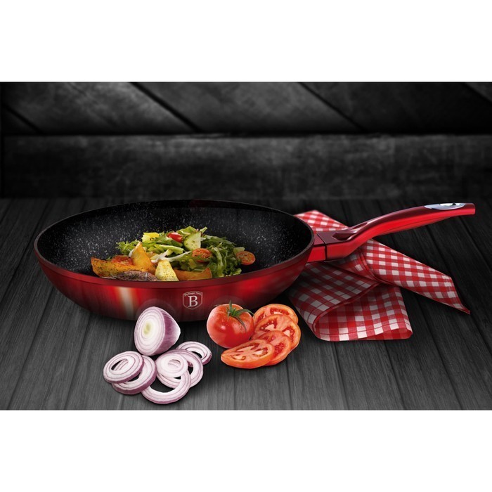 +++++] Fry Pan Berlinger Haus Wajan Penggorengan 20Cm Burgundy