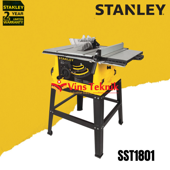 Mesin Meja Potong 10 Inch Table Saw Sst1801 Stanley Sst 1801