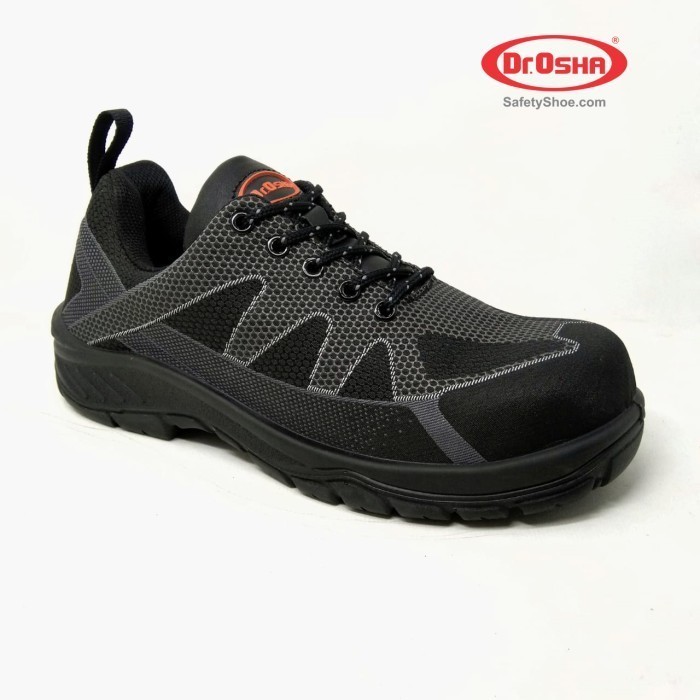 Dr.Osha Safety Shoes Sepatu 3107 S1 Wolfar Lace Up Balck Composite Termurah Terlaris Promo