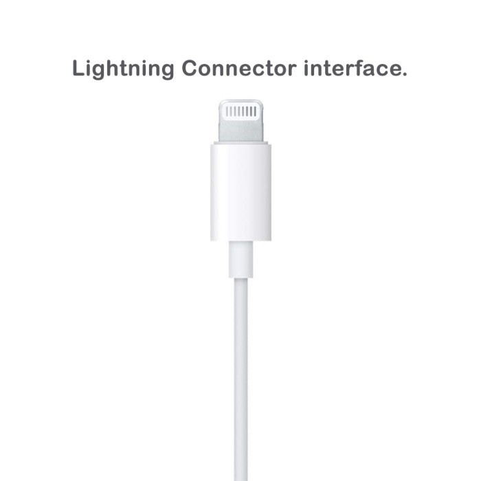 Apple Earpods Lightning Connector Headset Earphone Iphone Original