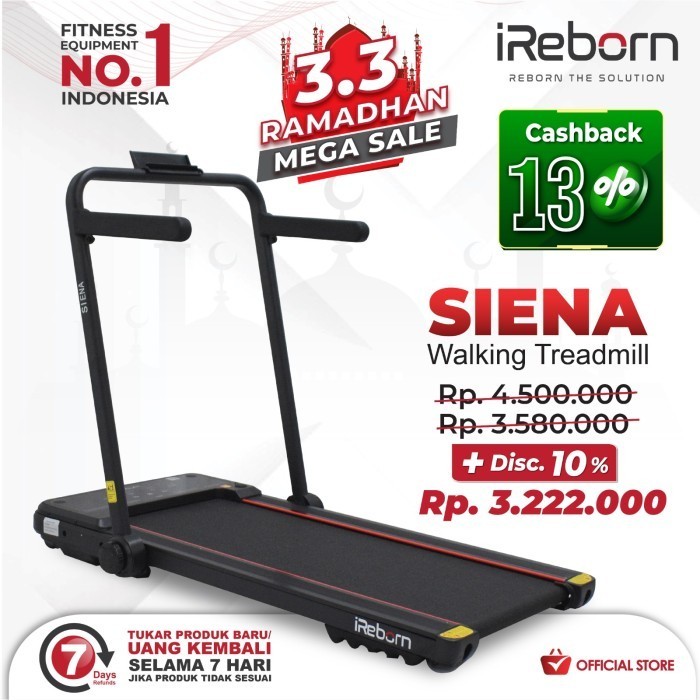 Alat Fitness Treadmill Elektrik Ireborn Siena