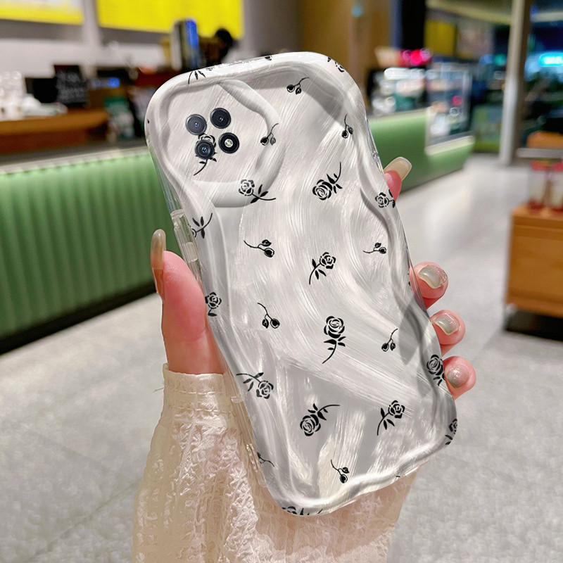 Casing Hp OPPO A73 5G OPPO A72 5G OPPO A53 5G Case sarung HP pola bunga Casing ganda lembut Kesing p