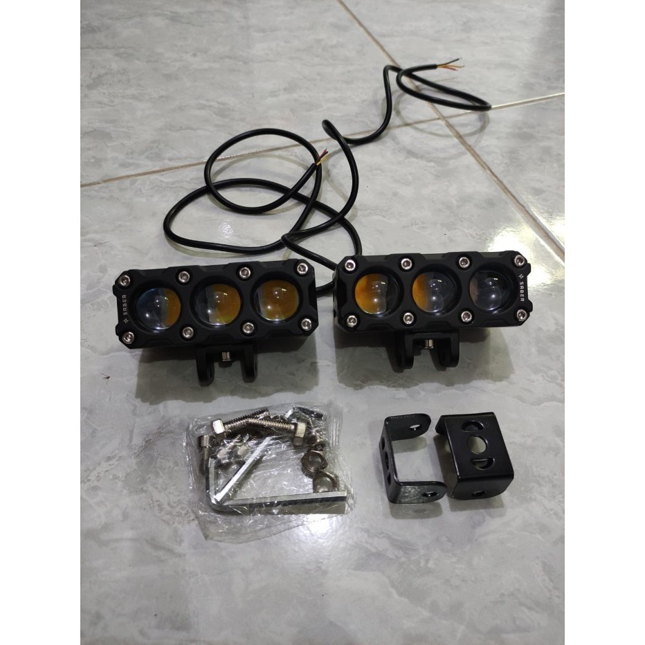Saber Sr3 Mini Projie Mini Led Projector Lamp Lampu Miniproji 3 Mata Termurah Terlaris Promo