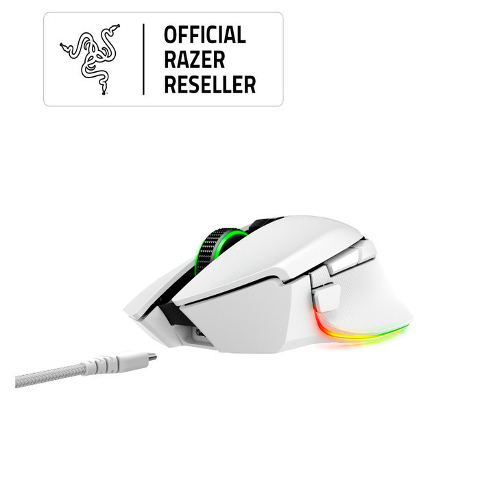 Razer Basilisk V3 Pro - White - Wireless Rgb Optical Gaming Mouse