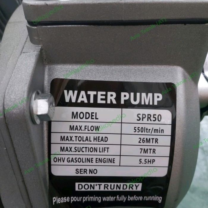 Mesin Pompa Air Sawah Irigasi / Alkon 2 Inch / Water Pump Supra 2 Inch Termurah Terlaris Promo