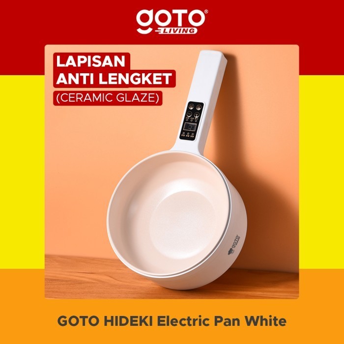 Goto Hideki Panci Listrik 1.8L Fry Pan Elektrik Penggorengan Serbaguna