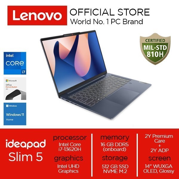 Lenovo Ideapad Slim 5I 14Irl8 Core I7-13620H 16Gb 512Gb W11 Ohs Oled