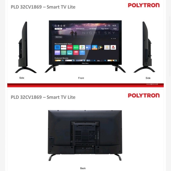 Led Tv Polytron 32 Inch Smart Tv Lite Digital Tv New Series Termurah Terlaris Promo