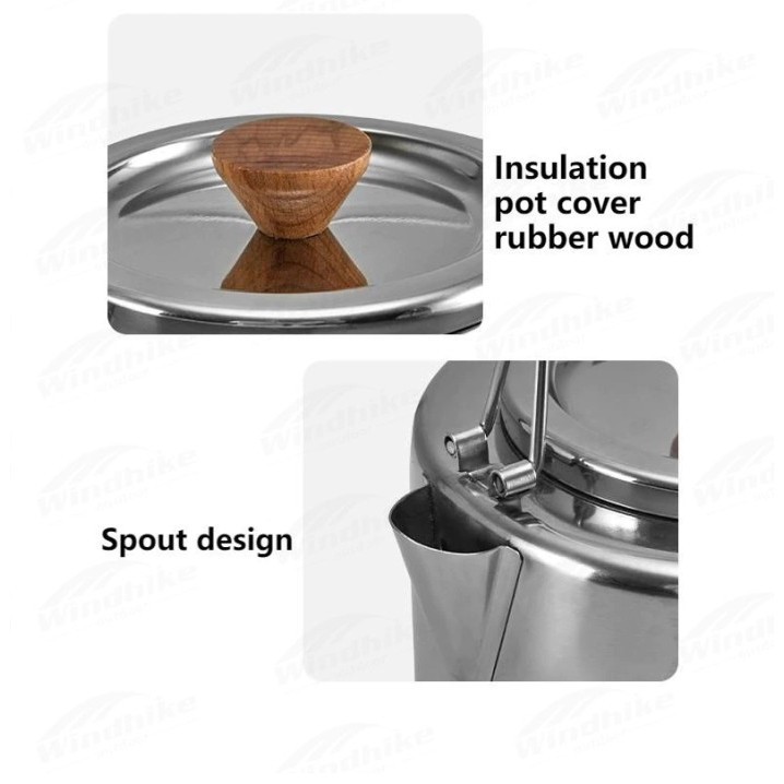 Cooking Set / Nesting / Panci Stainless Camping Naturehike Nh22Cj005