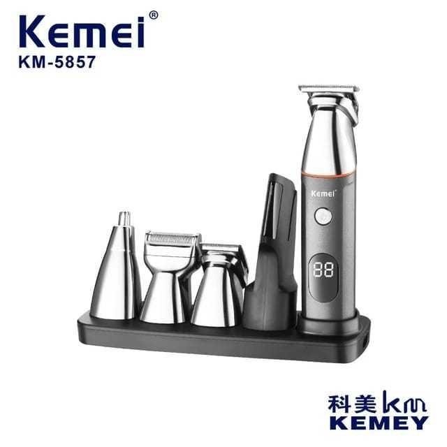 Kemei KM-5857 Alat Cukur Listrik 5in1 Multifungsi