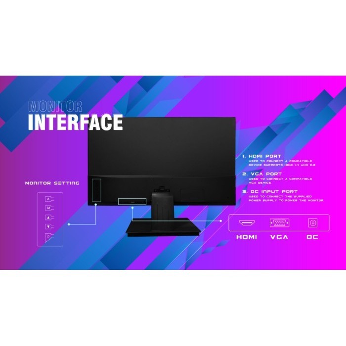 Cube Gaming Retina Pro F24V10H 24 Inch Fhd Gaming Monitor 100Hz Ips