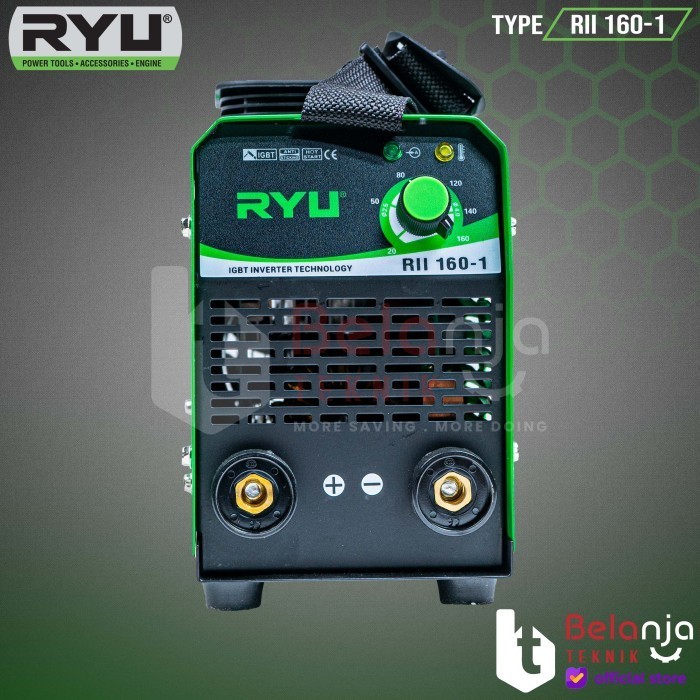 Ryu Travo Las Inverter 160A Rii 160-1 Igbt 1800 Watt Mesin Trafo Las