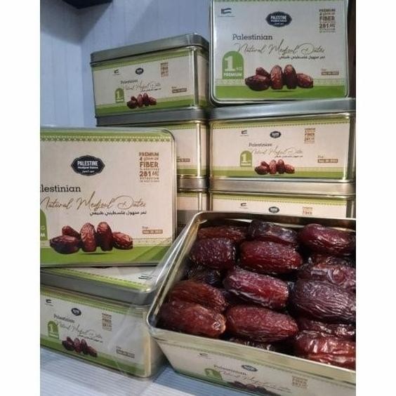 

! Kurma Medjool Palestina Jumbo Premium Grade A 1Kg / Kemasan Kaleng - Kurmasehat465